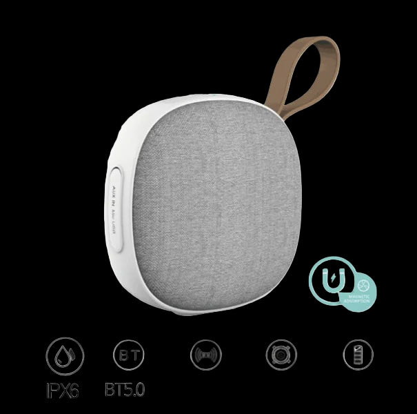 Magnetic Bluetooth Speaker, Waterproof 5W Mini Design
