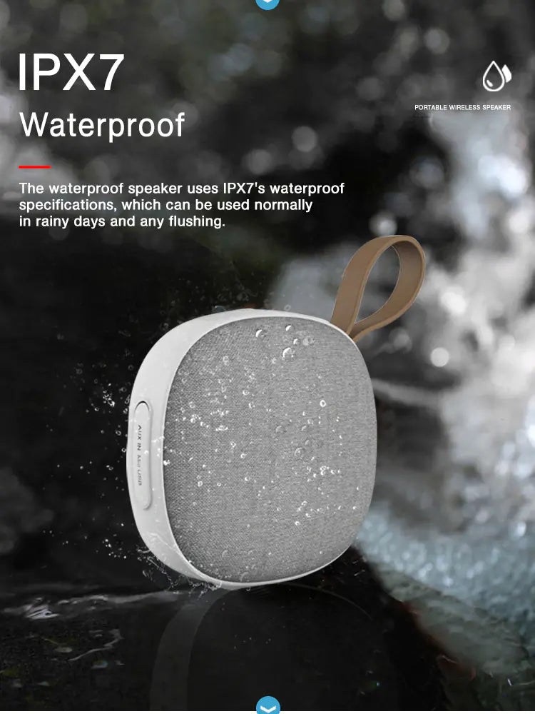 Magnetic Bluetooth Speaker, Waterproof 5W Mini Design